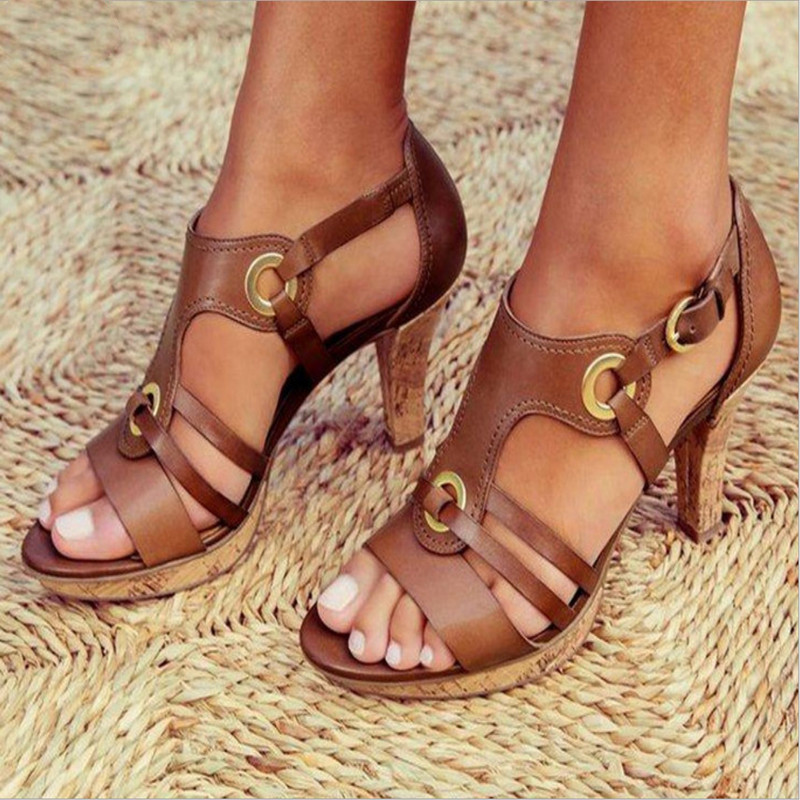 Klara - Trendiga & Bekväma Sandaler med Klack (Rea – sista dagen)