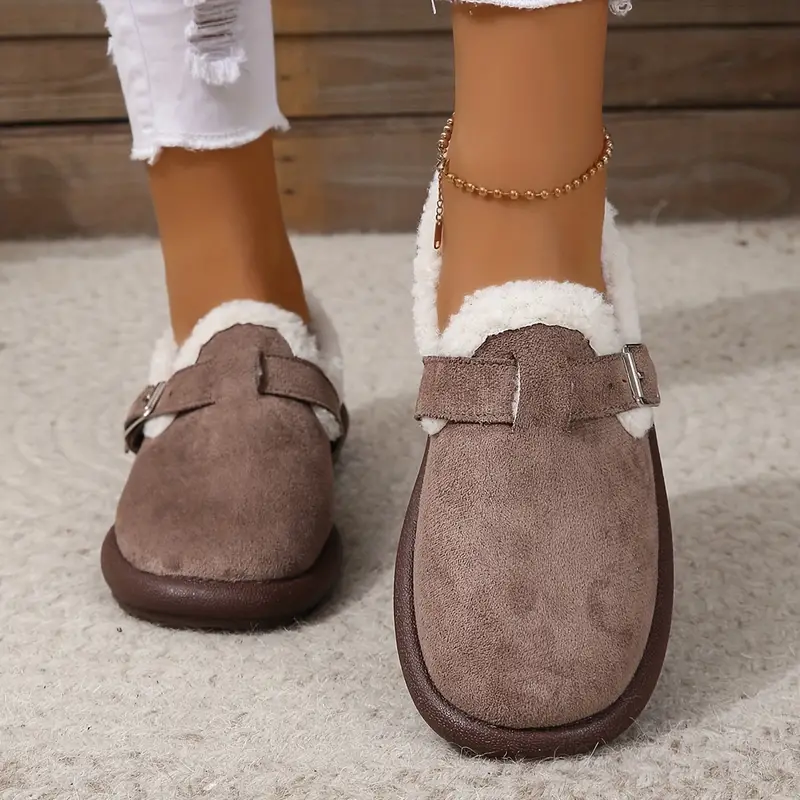 Nora - Plush Slip-On Bekväma Tofflor