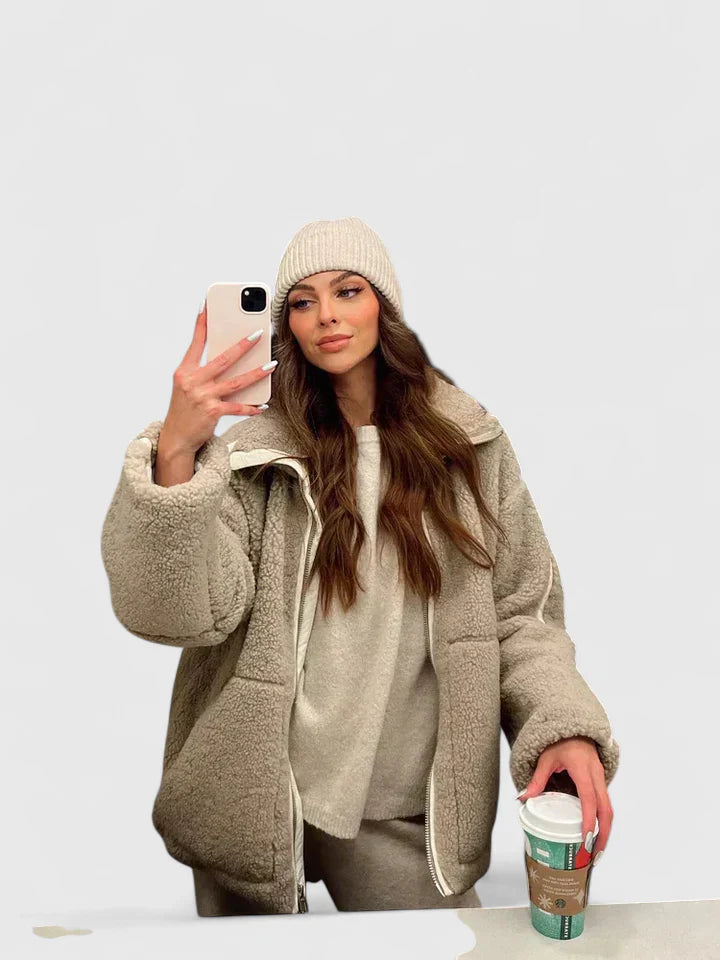 SVEA – MJUK OVERSIZE FLEECEJACKA