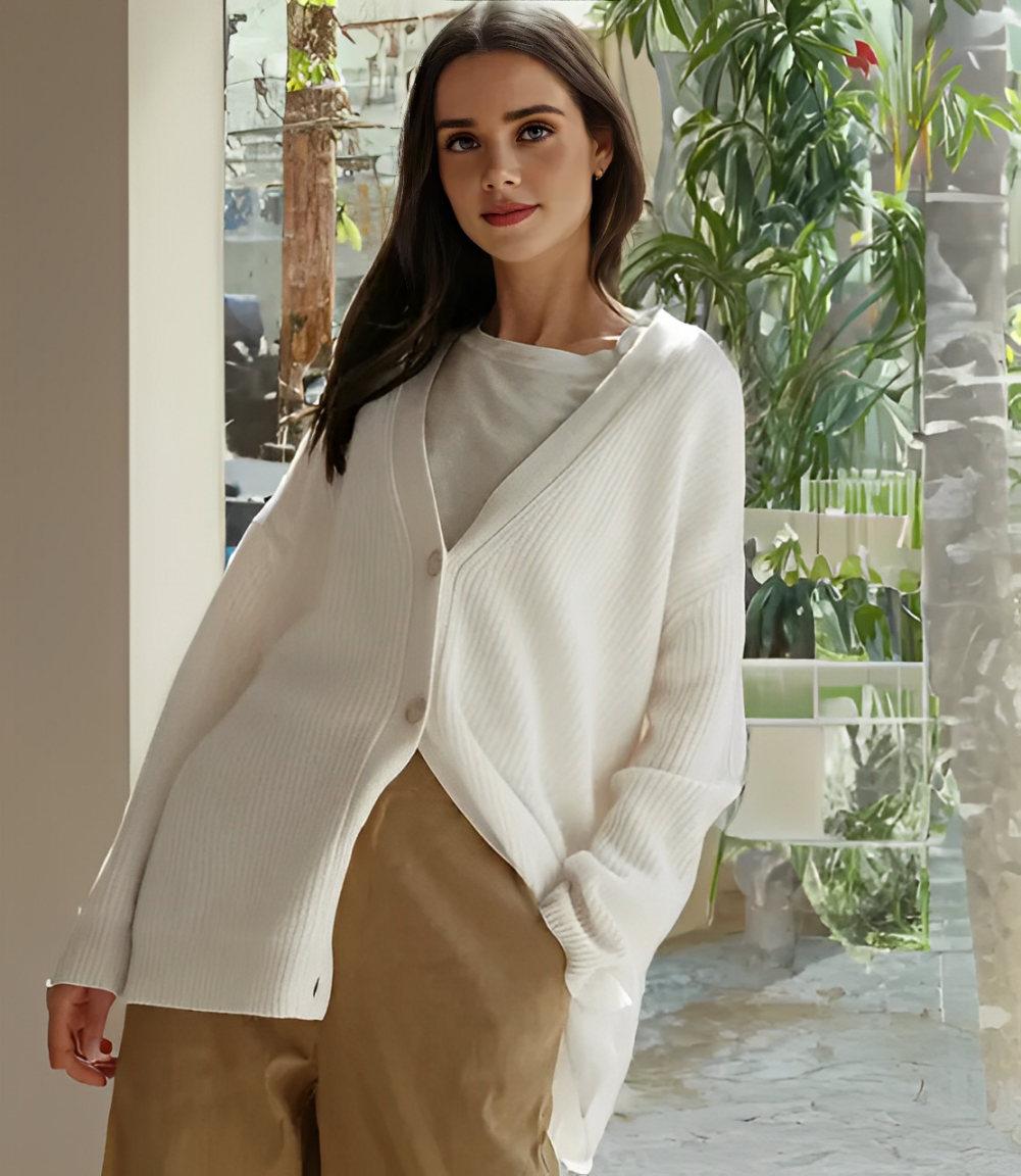 Ronja™ | Elegant Cardigan med Knappar