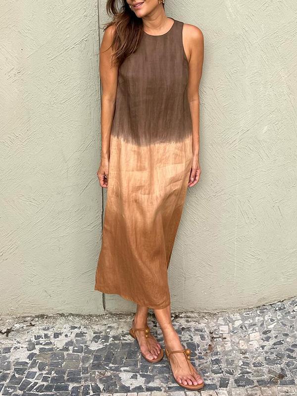 Elva -  Elegant Klänning med Naturmönster