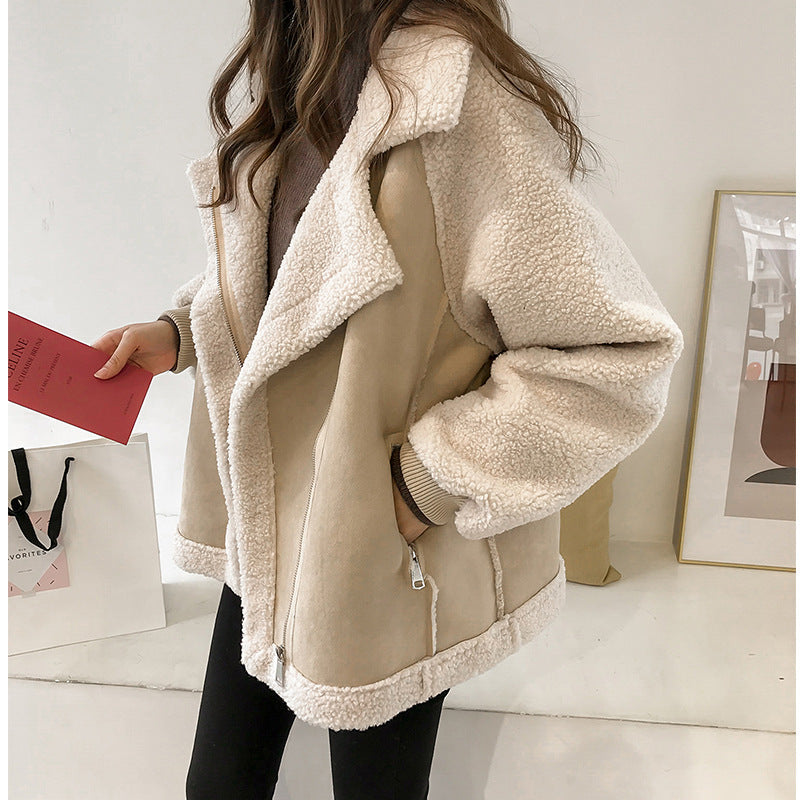 ANJA – MYSIG SHERPA VINTERJACKA