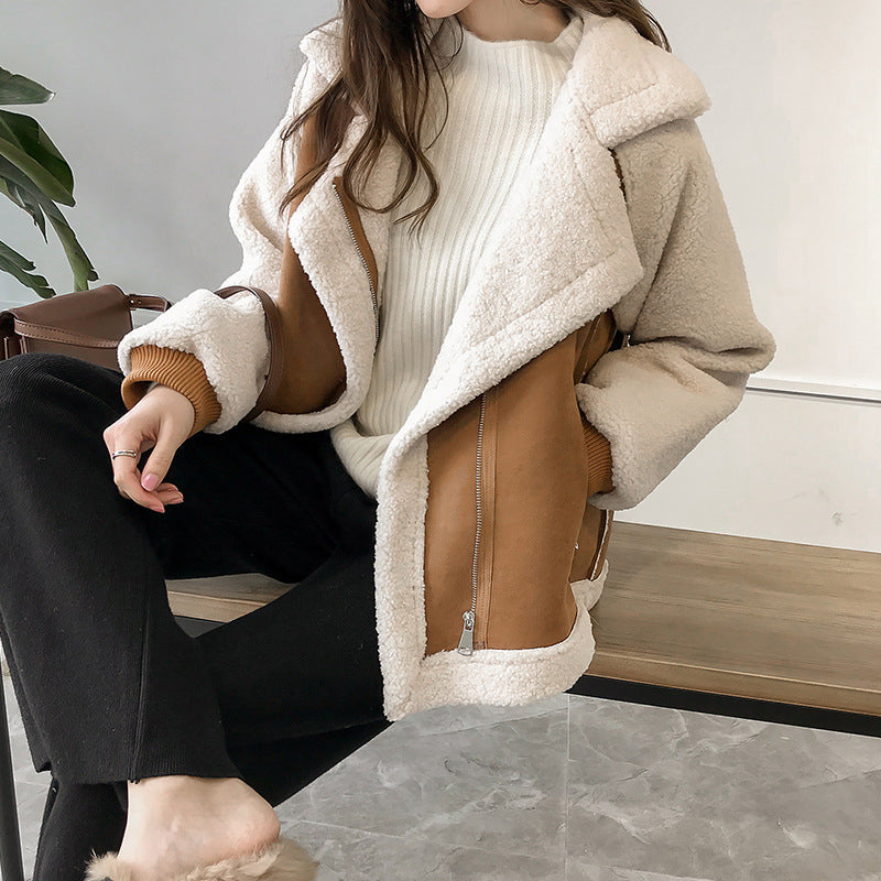 ANJA – MYSIG SHERPA VINTERJACKA