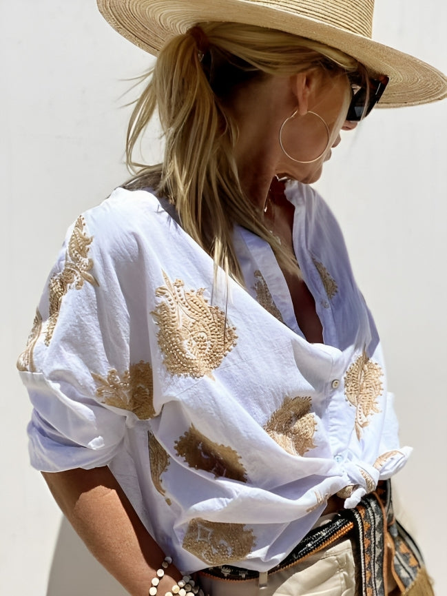 Geneviève - Ibiza-stil Chic Blus